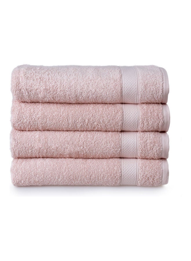 4-Piece Basic Towel Set Blush 30 x 54inch