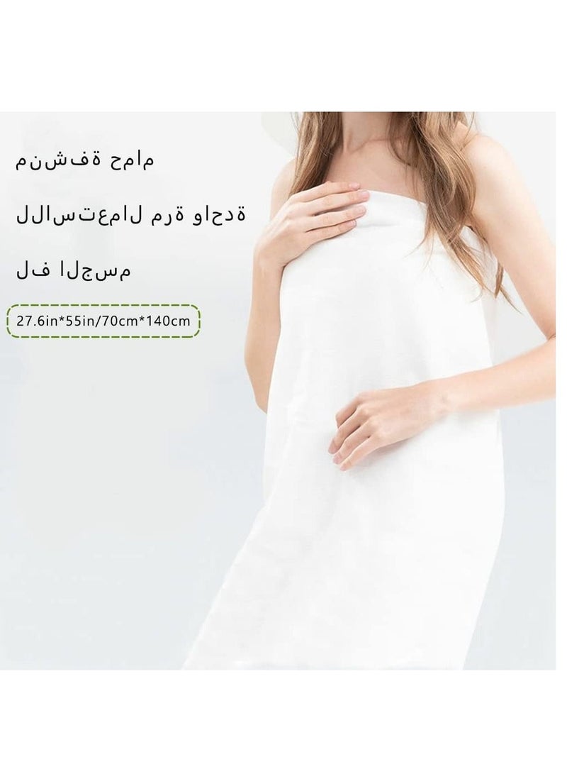 Disposable Bath TowelThicker Style Magic Compressed Bath Towel Large Size Portable Bath Washcloth Reusable for Travel Camping Hiking Outdoor Sports Beauty Salon27.6in*55in 5 Pieces