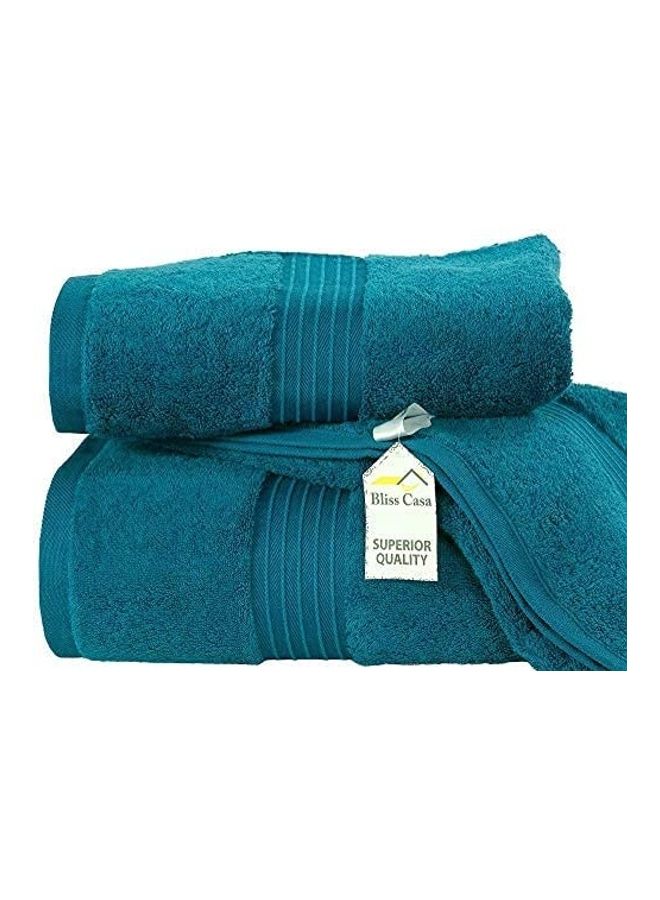 Bliss Casa 2-Piece Bath Sheets, 100% Combed Cotton 550 GSM Superior Quality Towels, Quick Dry Highly Absorbent, Thick, Soft and Hotel Bathroom Towels for Bath and Spa 90x180 cm Navy 80x190cm