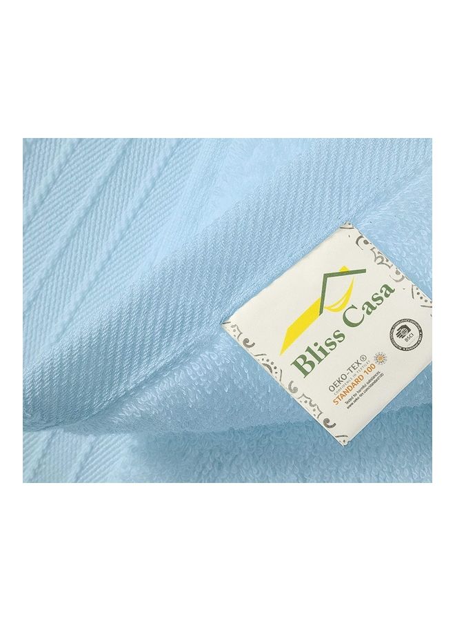 Bliss Casa 2-Piece Bath Sheets, 100% Combed Cotton 550 GSM Superior Quality Towels, Quick Dry Highly Absorbent, Thick, Soft and Hotel Bathroom Towels for Bath and Spa 90x180 cm Light Blue 80x190cm