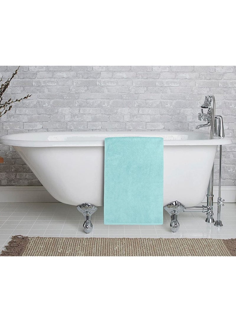 Oversized Bath Sheets, Soft Absorbent Large Towels Set Of 2  600GSM 76.2x152.4 CM Light Blue