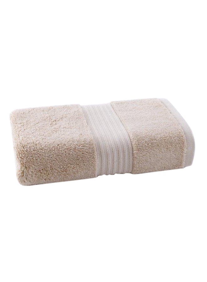 Cotton Beach Towel Beige 81x150centimeter
