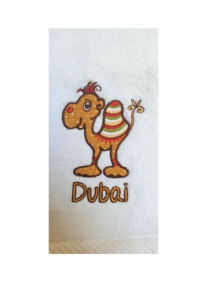 Cute Camel Hand Towel White 100 x 50cm