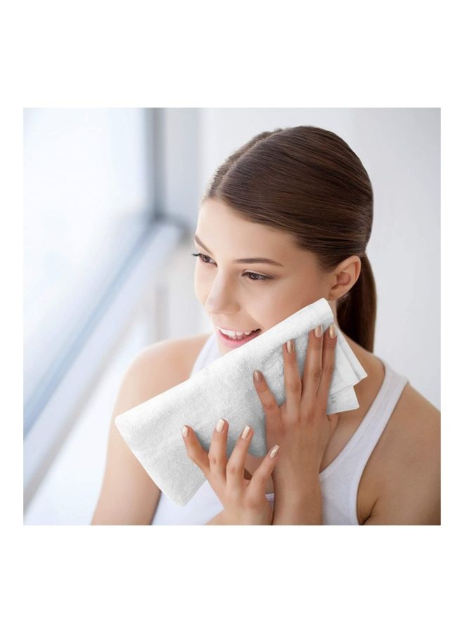 Pack of 24 Multipurpose Washcloth/Face Towel Set White 30 X 30cm