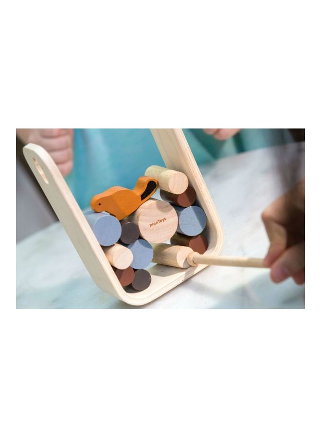 20-Piece Wooden Timber Tumble Set 10.7 x 5.3 x 15.8cm