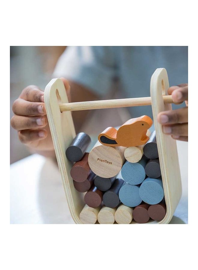 20-Piece Wooden Timber Tumble Set 10.7 x 5.3 x 15.8cm