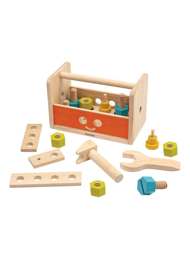 Wooden Robot Tool Box 13 x 11 x 20.5cm