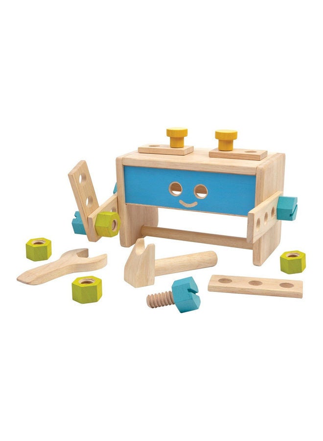 Wooden Robot Tool Box 13 x 11 x 20.5cm