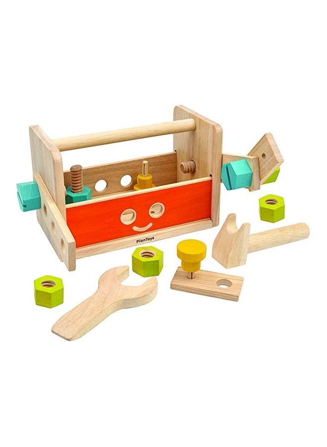 Wooden Robot Tool Box 13 x 11 x 20.5cm