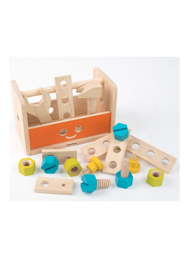 Wooden Robot Tool Box 13 x 11 x 20.5cm
