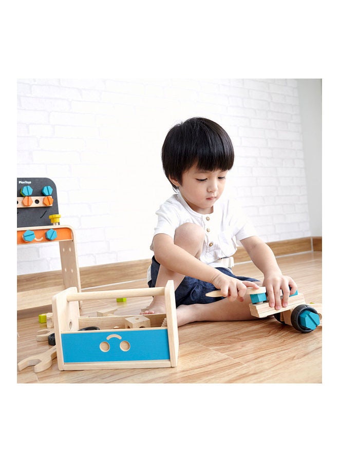Wooden Robot Tool Box 13 x 11 x 20.5cm