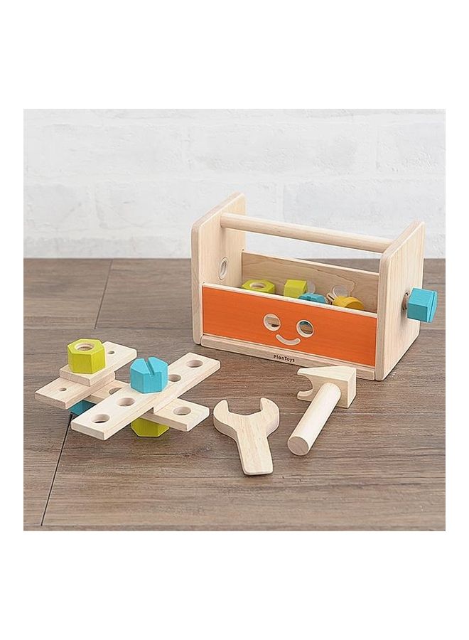 Wooden Robot Tool Box 13 x 11 x 20.5cm