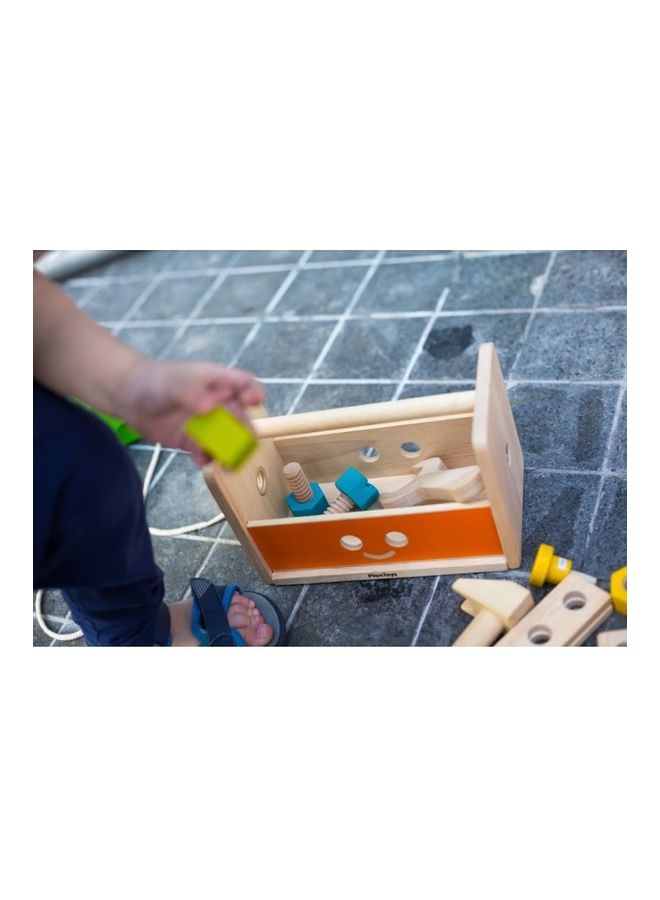 Wooden Robot Tool Box 13 x 11 x 20.5cm