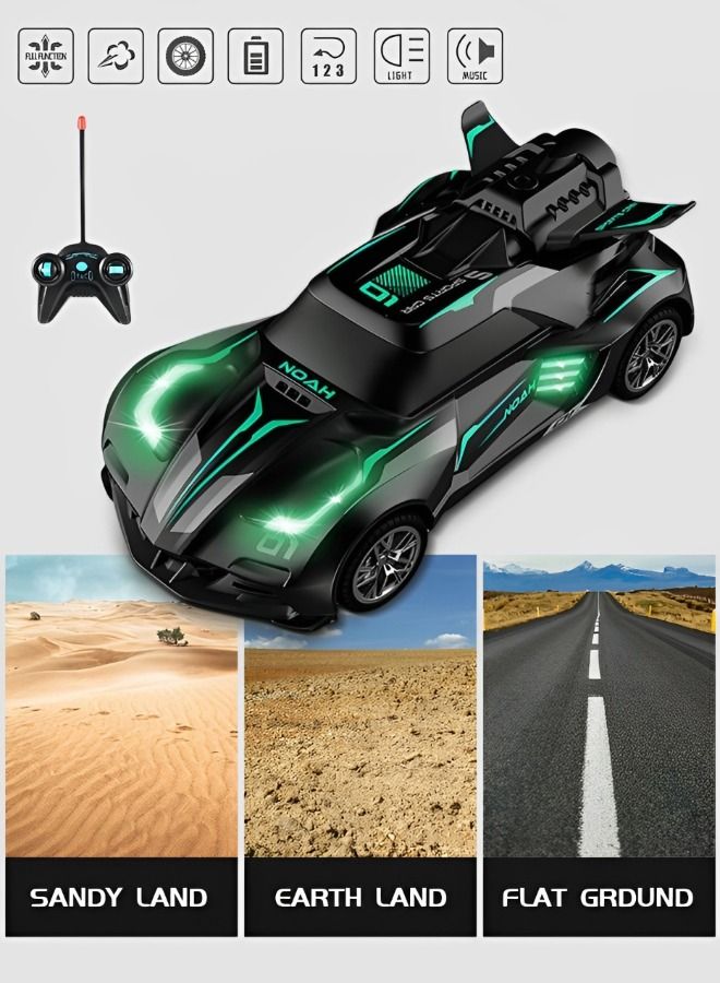 Remote Control Car,High Speed RC Car 1/20 Scale Race Car Supercar Vehicle with Spray Steam,LED Light,RC Racing Car