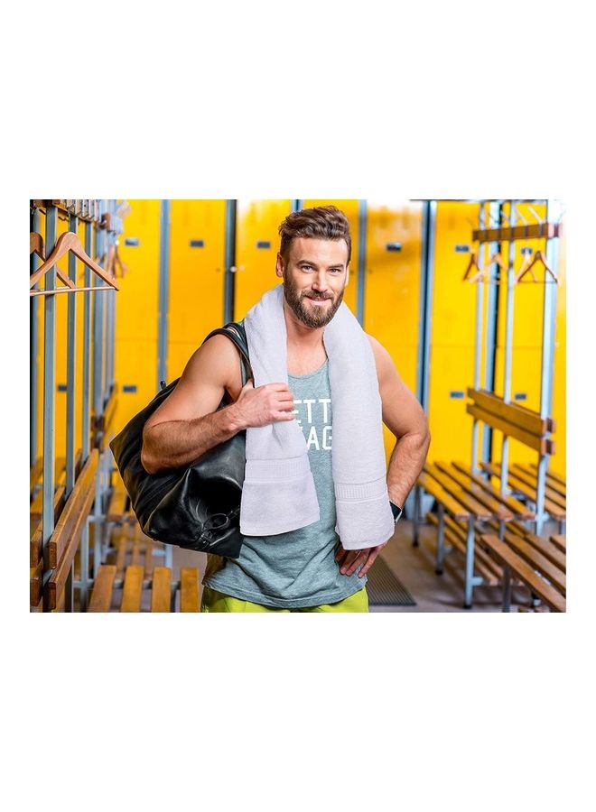 Pack of 2 Luxury Cotton Bath Towel White 70 X 140cm