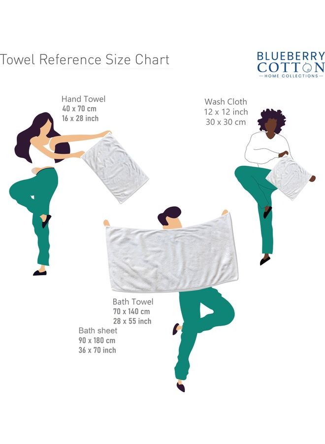 Pack of 2 Luxury Cotton Bath Towel White 70 X 140cm