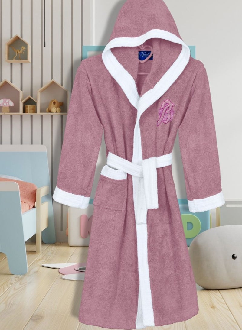Kids Hooded Bathrobe For 2 Years Old 100% Cotton Made In Egypt