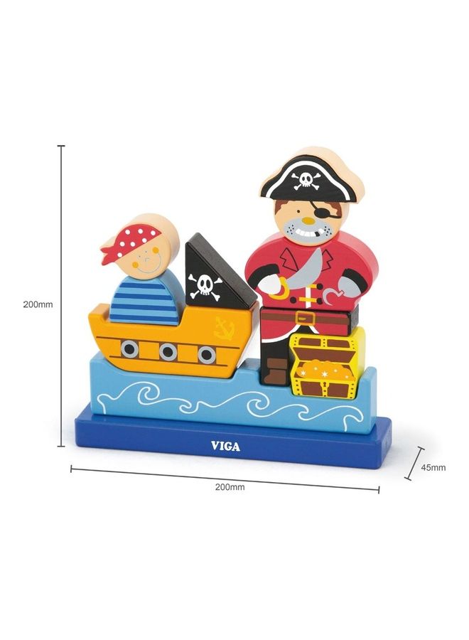 3D Wooden Magnetic Pirate Puzzle