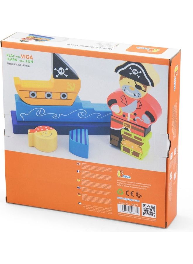 3D Wooden Magnetic Pirate Puzzle