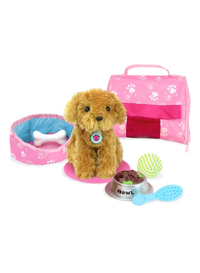 10-Piece Complete Puppy Dog Play Set 18inch