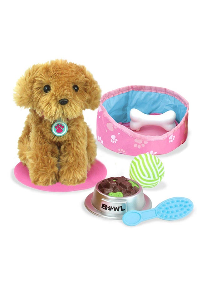 10-Piece Complete Puppy Dog Play Set 18inch