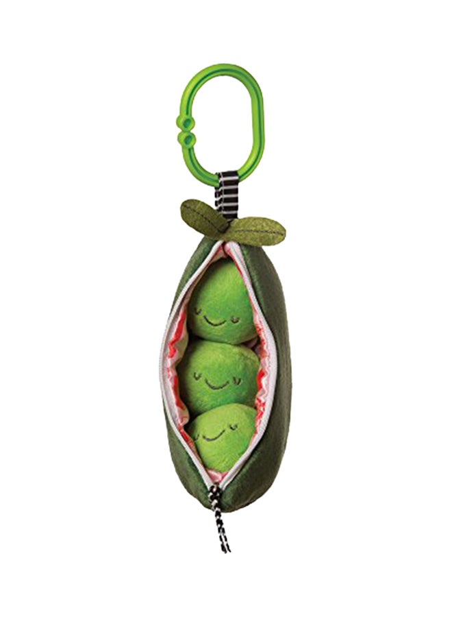 Manhattan Toy Farmer's Market Peas in a Pod Baby Rattle and Squeaker Travel and Crib Toy