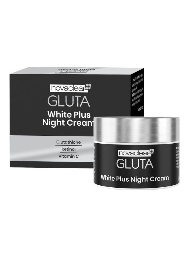 Gluta White Plus Night Cream Black/Silver 50ml
