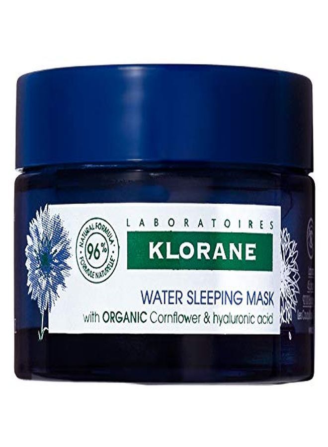 Revitalizing Water Sleeping Mask With Organically Farmed Cornflower & Hyaluronic Acid Hydrating Night Mask Awaken Moisturize & Plump Paraben & Siliconefree 16 Fl Oz