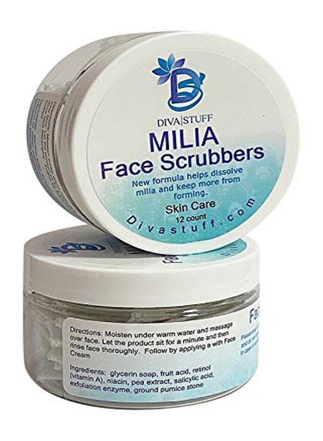 Milia Scrubbers Set Of Two With Salicylic Acid Retinol Lipisomes Olive Squalenelactic Acid And More By