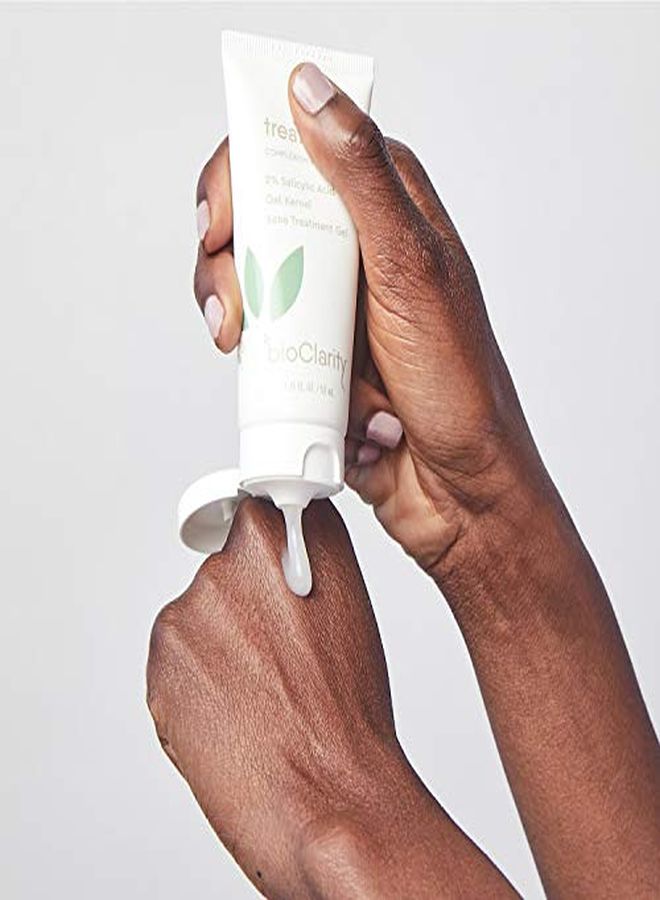 Acne Treatment Gel | 2% Salicylic Acid + Moisturizing Oat Kernel | 100% Vegan, Clean Ingredients | 1.75 Fl. Oz.