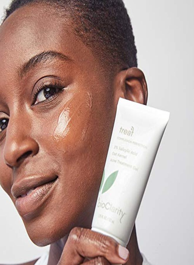 Acne Treatment Gel | 2% Salicylic Acid + Moisturizing Oat Kernel | 100% Vegan, Clean Ingredients | 1.75 Fl. Oz.