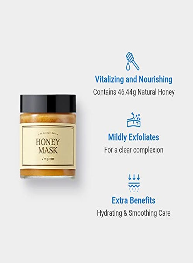 M] Honey Mask 4.23Oz | Wash Off Type, Real Honey 38.7%, Deep Moisturization, Nourishment,And Clear Complexion.