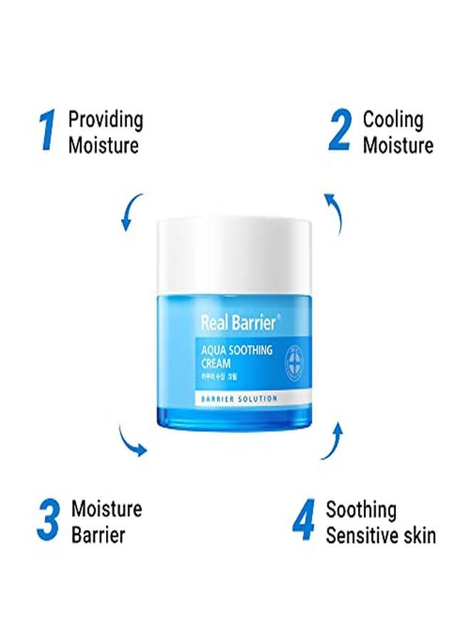 Aqua Soothing Gel Cream, Lightweight, Quickly Absorbed, Cooling CreamGel Formula Containing 5 Different Forms Of Hyaluronic Acids, 1.7 Fluid Ounce