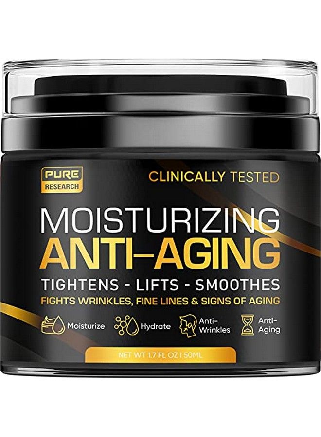 Men'S Face Cream Moisturizer Antiaging Cream For Men Collagen Retinol & Hyaluronic Acid Day & Night Facial Skin Care Anti Wrinkle 1.7 Oz