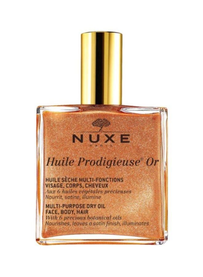 Huile Prodigieuse Golden Shimmer Multi Usage Dry Oil 100ml