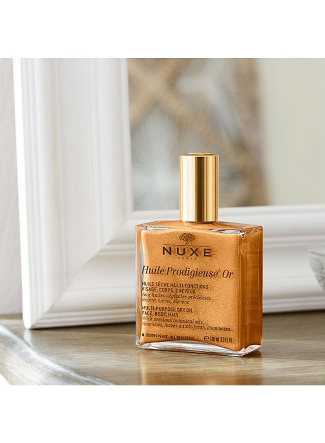Huile Prodigieuse Golden Shimmer Multi Usage Dry Oil 100ml