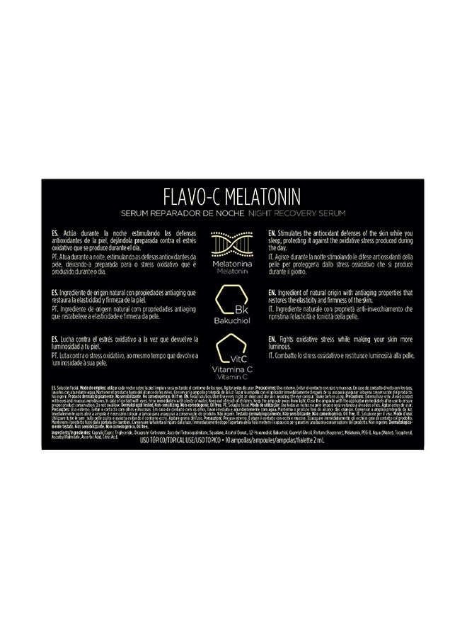 10-Ampoule Flavo-C Melatonin Night Recovery Serum 2ml