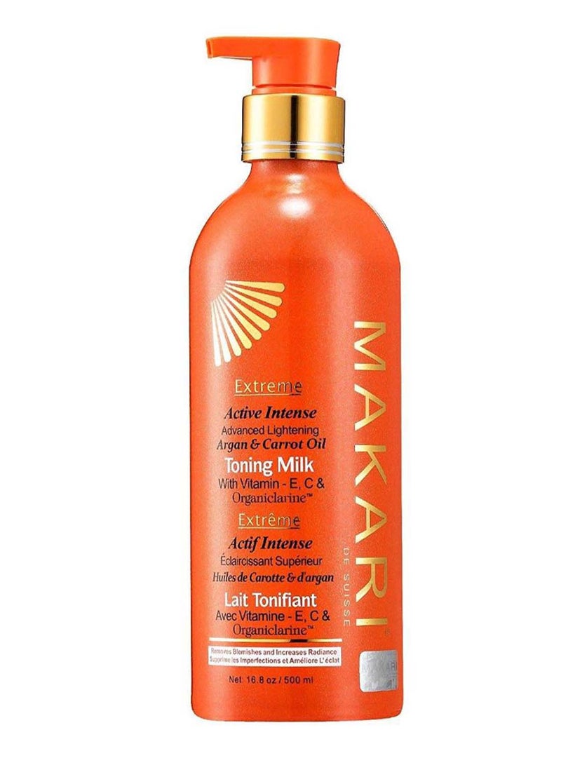 Extreme Carrot And Argan Oil Skin Toning Body Milk