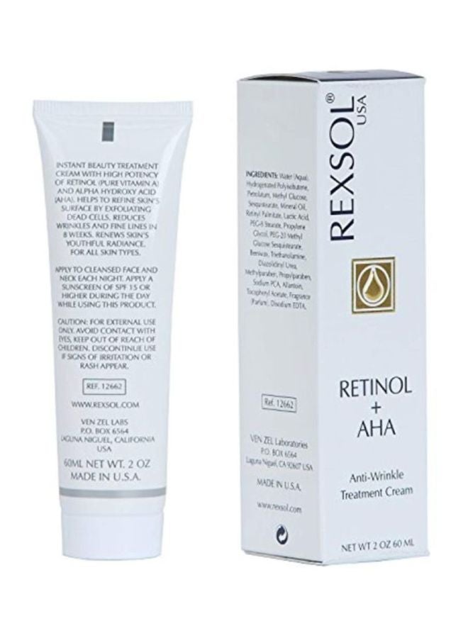 Retinol Plus AHA Anti-wrinkle Treatment Cream 60ml