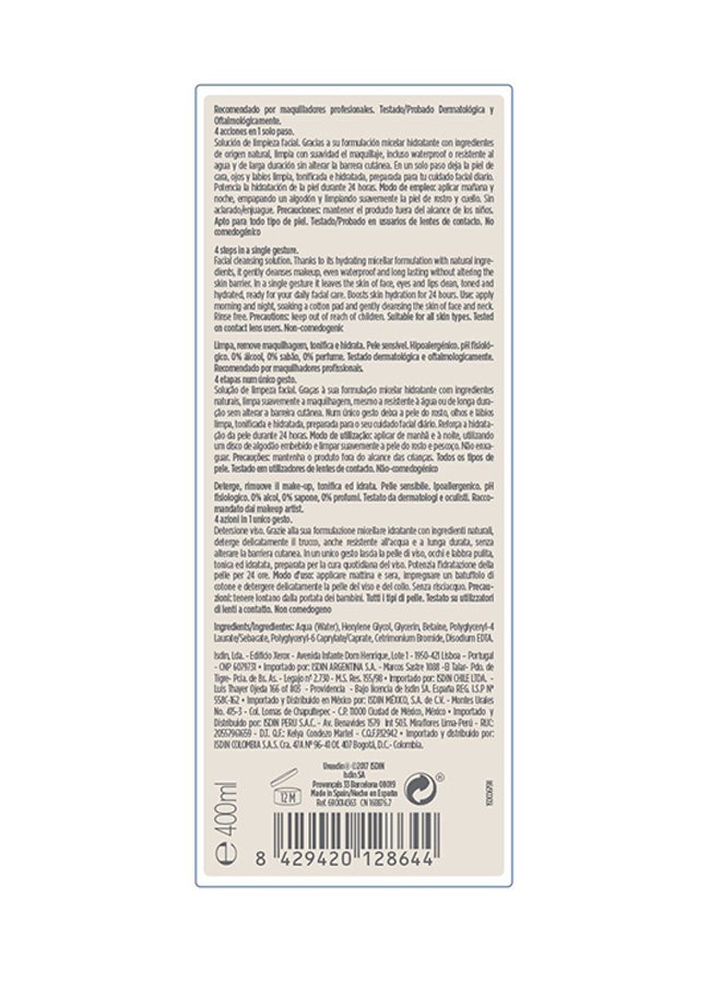 4-In-1 Micellar Facial Cleanser 400ml