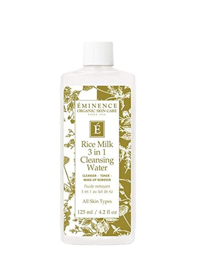 Eminence Organic Skincare Rice Milk 3 in 1 Cleansing Water, 4.2 Ounce