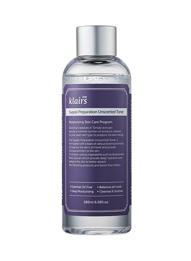 Supple Preparation Unscented Toner Clear 180ml