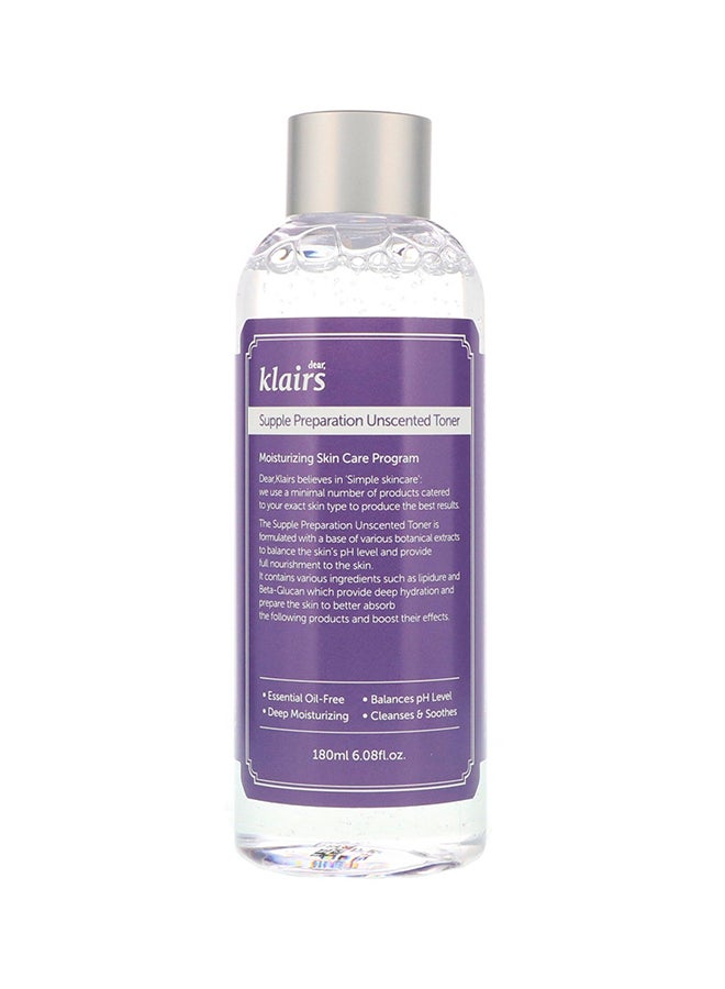 Supple Preparation Unscented Toner 180ml