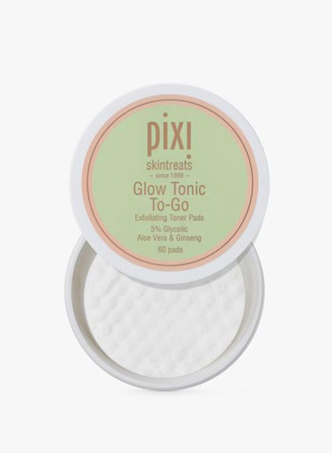60-Piece Glow Tonic To Go Toner Pad Set 2.8inch
