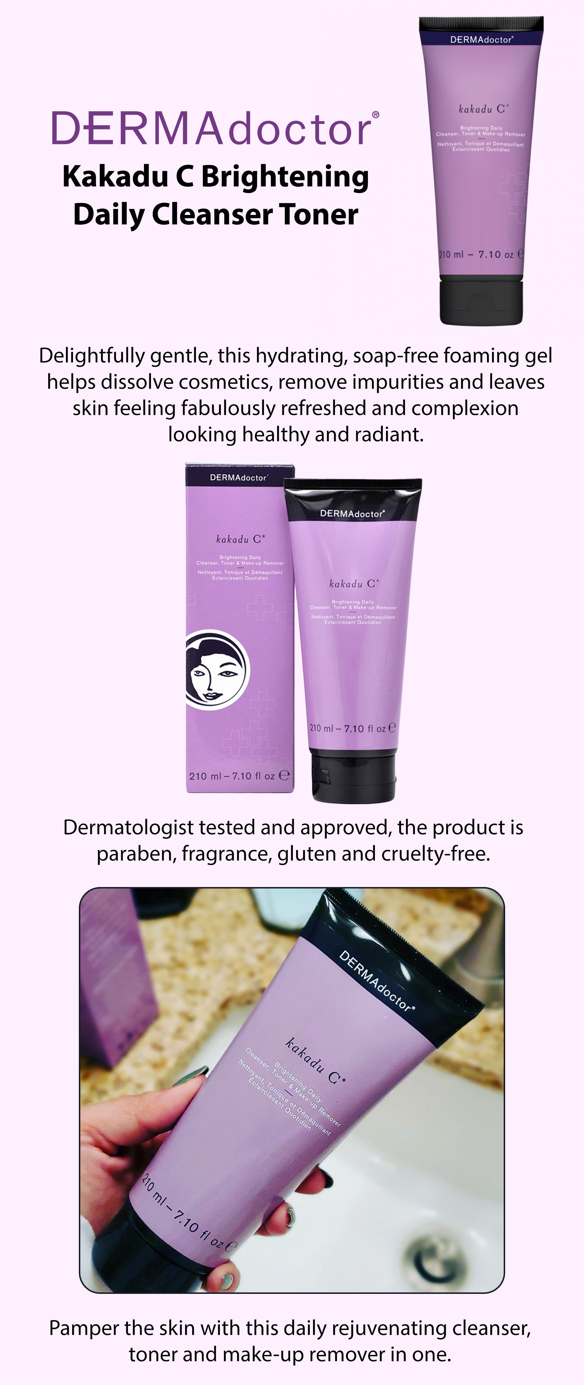 Kakadu C Brightening Daily Cleanser Toner 210ml