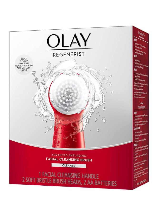 Regenerist Advanced Facial Cleansing Brush With Heads Red/Beige/White