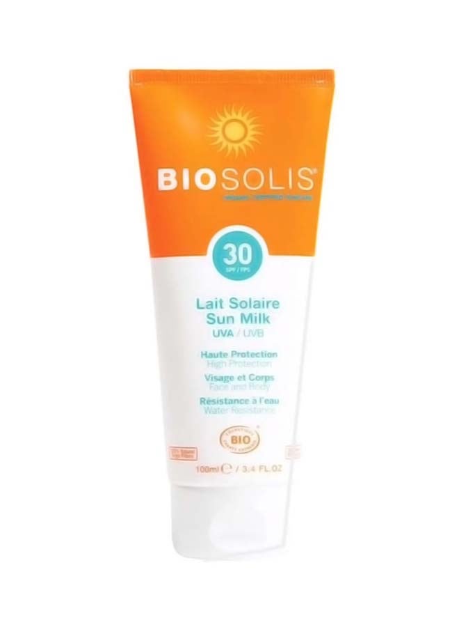 Organic Sun Milk SPF 30 100ml