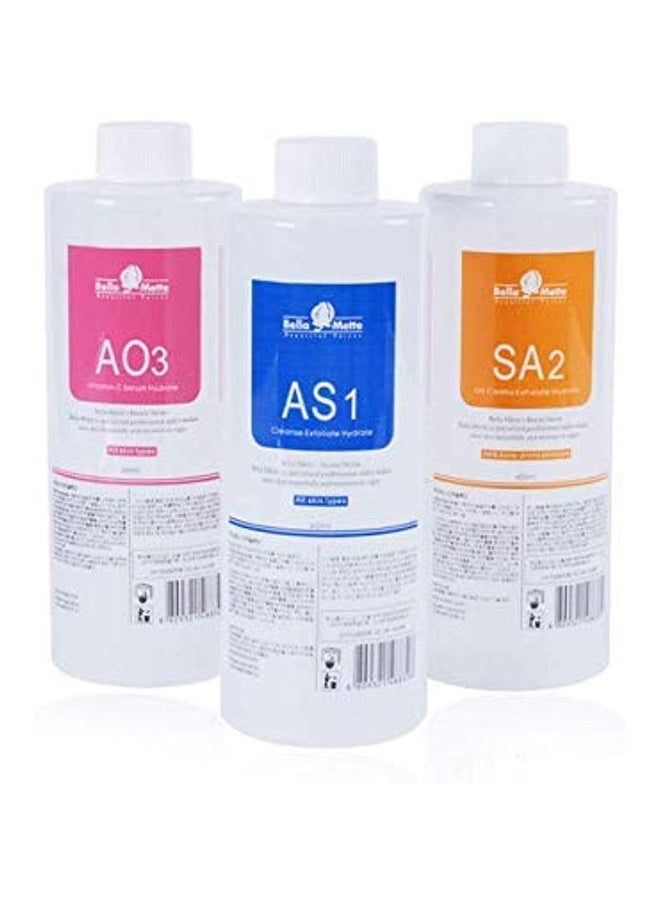 AS1 SA2 AO3 Aqua Peeling Solution 400ml Per Bottle Hydra Dermabrasion Face Clean Facial Cleansing Blackhead Export Liquid