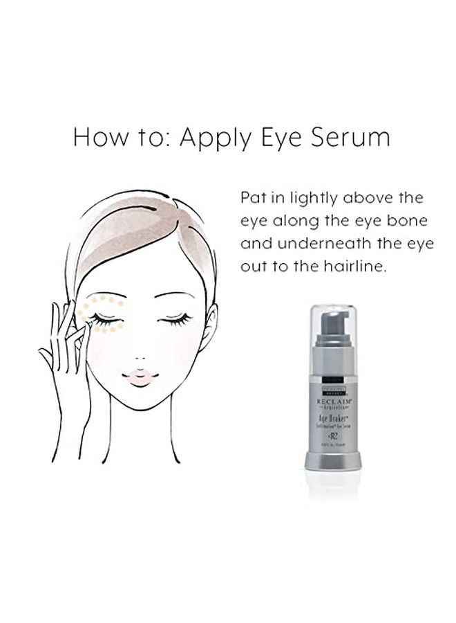 Reclaim With Argireline Age Braker Eyefirmation Eye Serum Aloe & Shea Butter Infused 0.5 Ounce