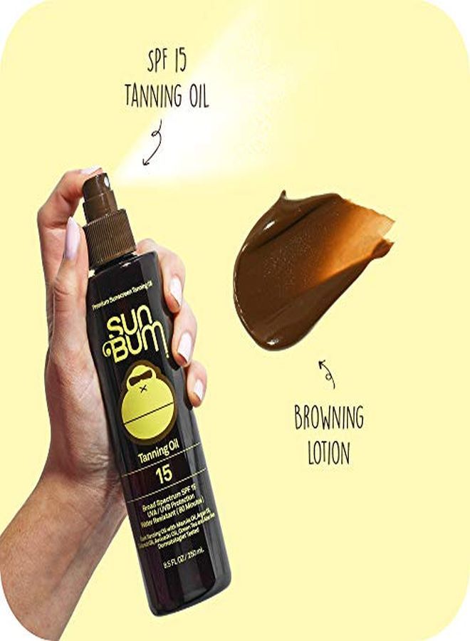 Sun  Browning Lotion And Spf 15 Tanning Oil Vegan And Reef Friendly (Octinoxate & Oxybenzone Free) Sun Tanning Cream And Oil With Aloe Vera